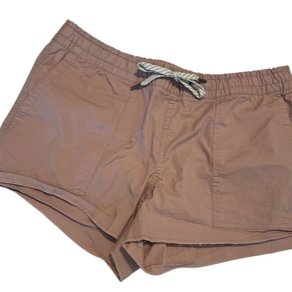 Vuori Ripstop Four Pockets Cotton Elastic Waist Raw Hem Shorts Size Small - Picture 2 of 11